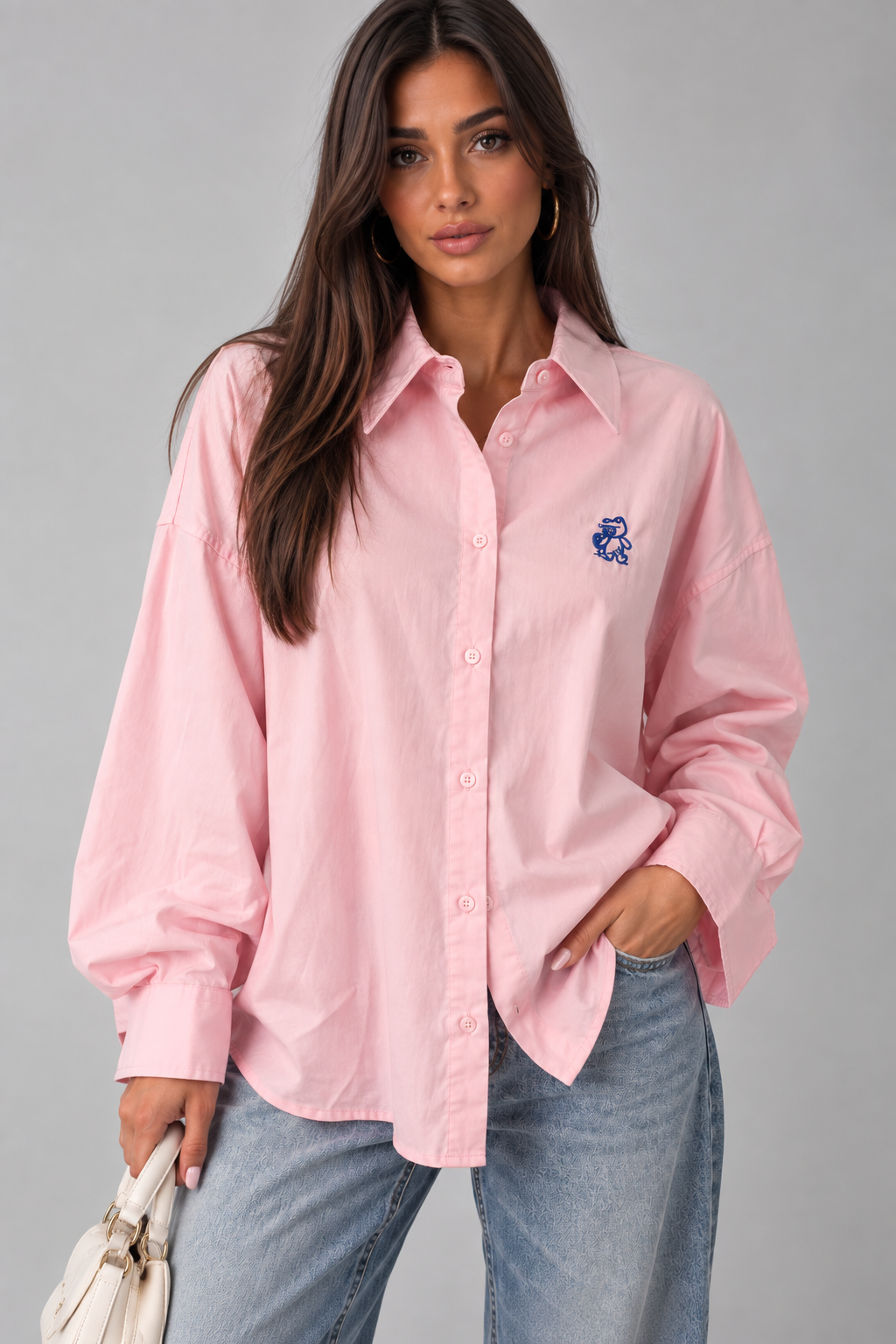 Camicia Donna Oversize teddy