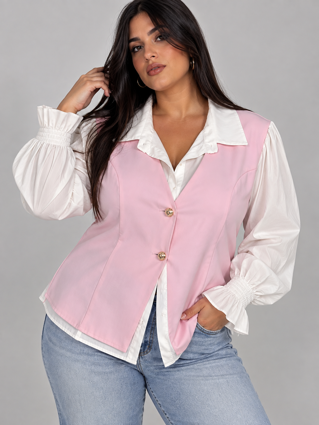 Coordinato Donna Camicia e Gilet